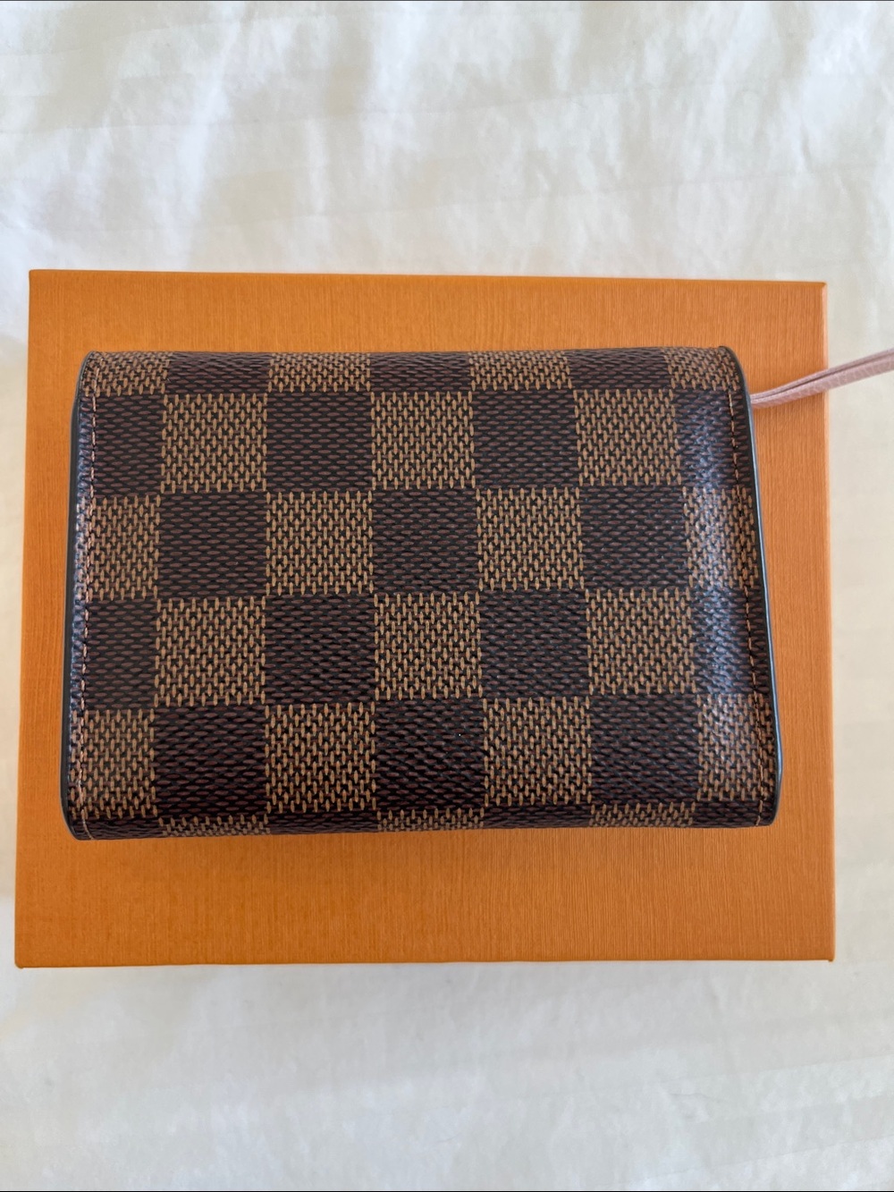 Louis Vuitton Damier Ebene Checkerboard Compact Wallet in Brown - Picture 2 of 10